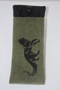 Pochette à lunette chat Lucifer vert