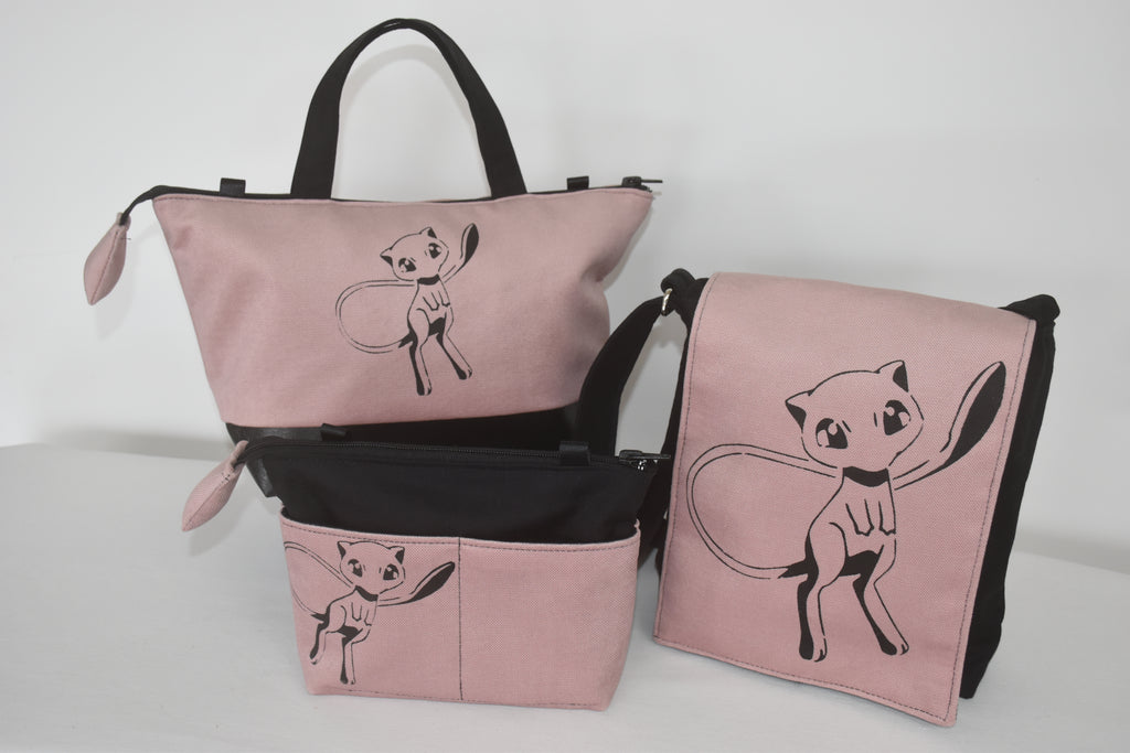 Sac Vanity dessin inspiré de Muy en vieux rose