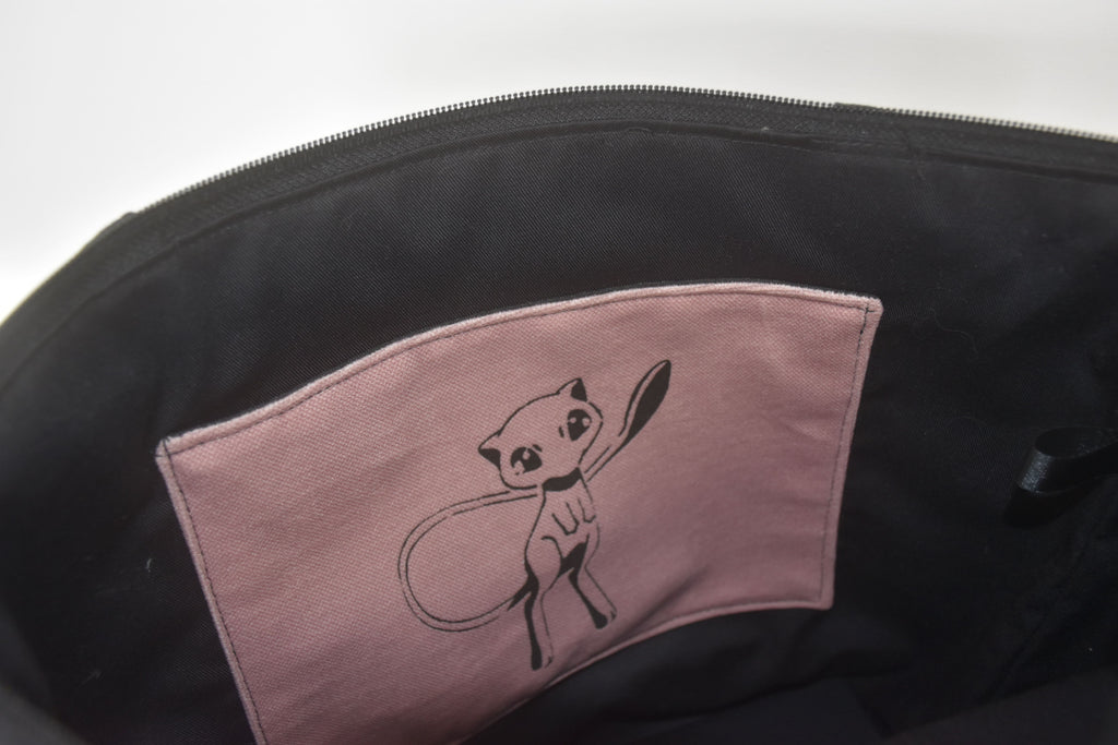 Sac cabas dessin inspiré de Muy en vieux rose