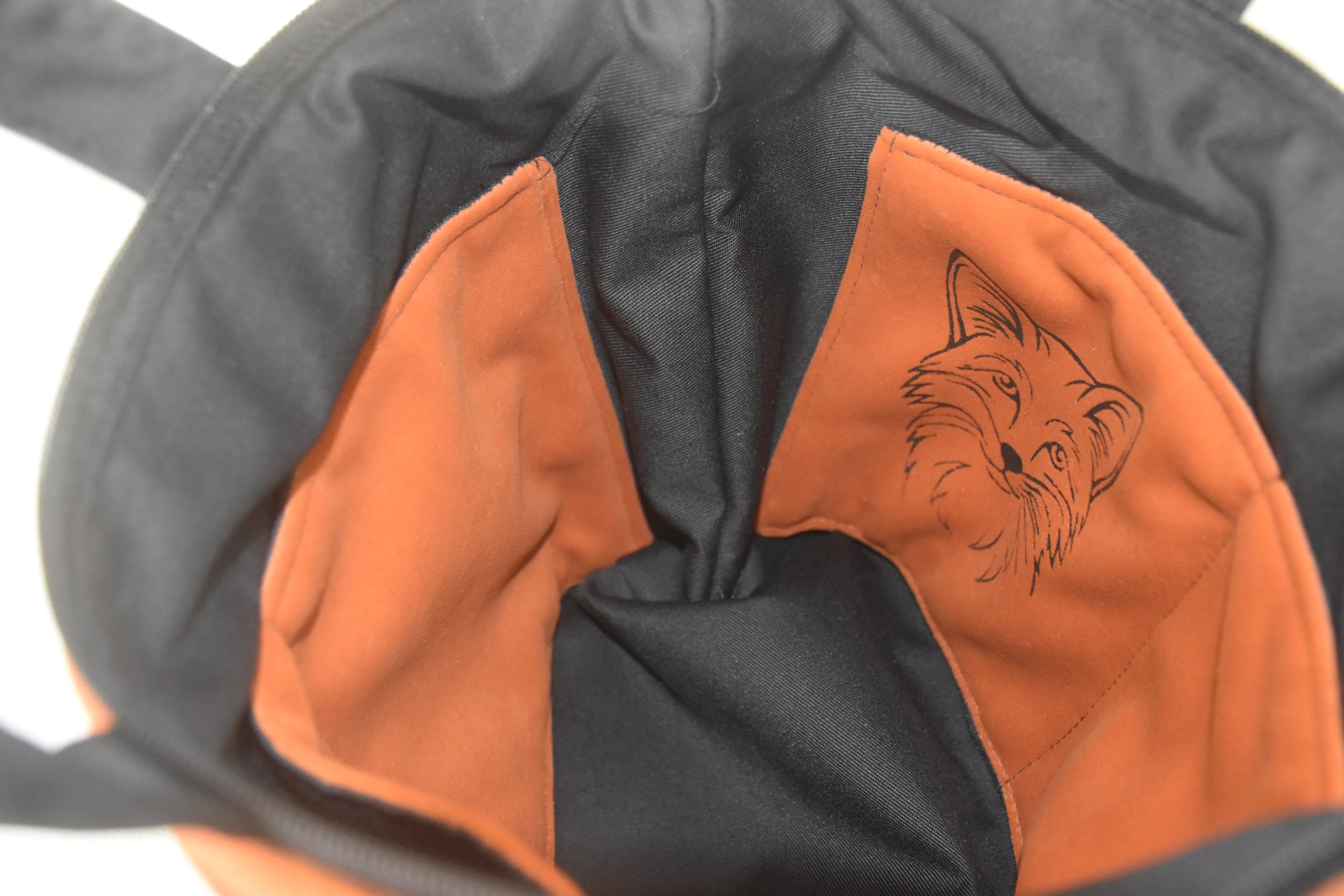 Sac à main Flocon le renard Orange velour
