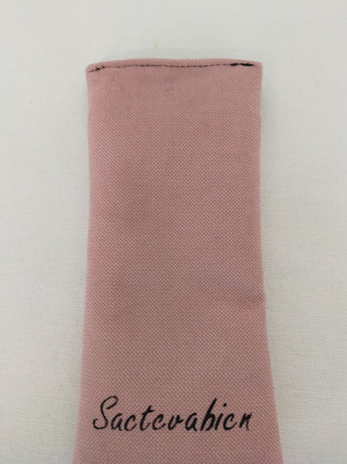 Pochette à lunette Chat Minouche Vieux Rose