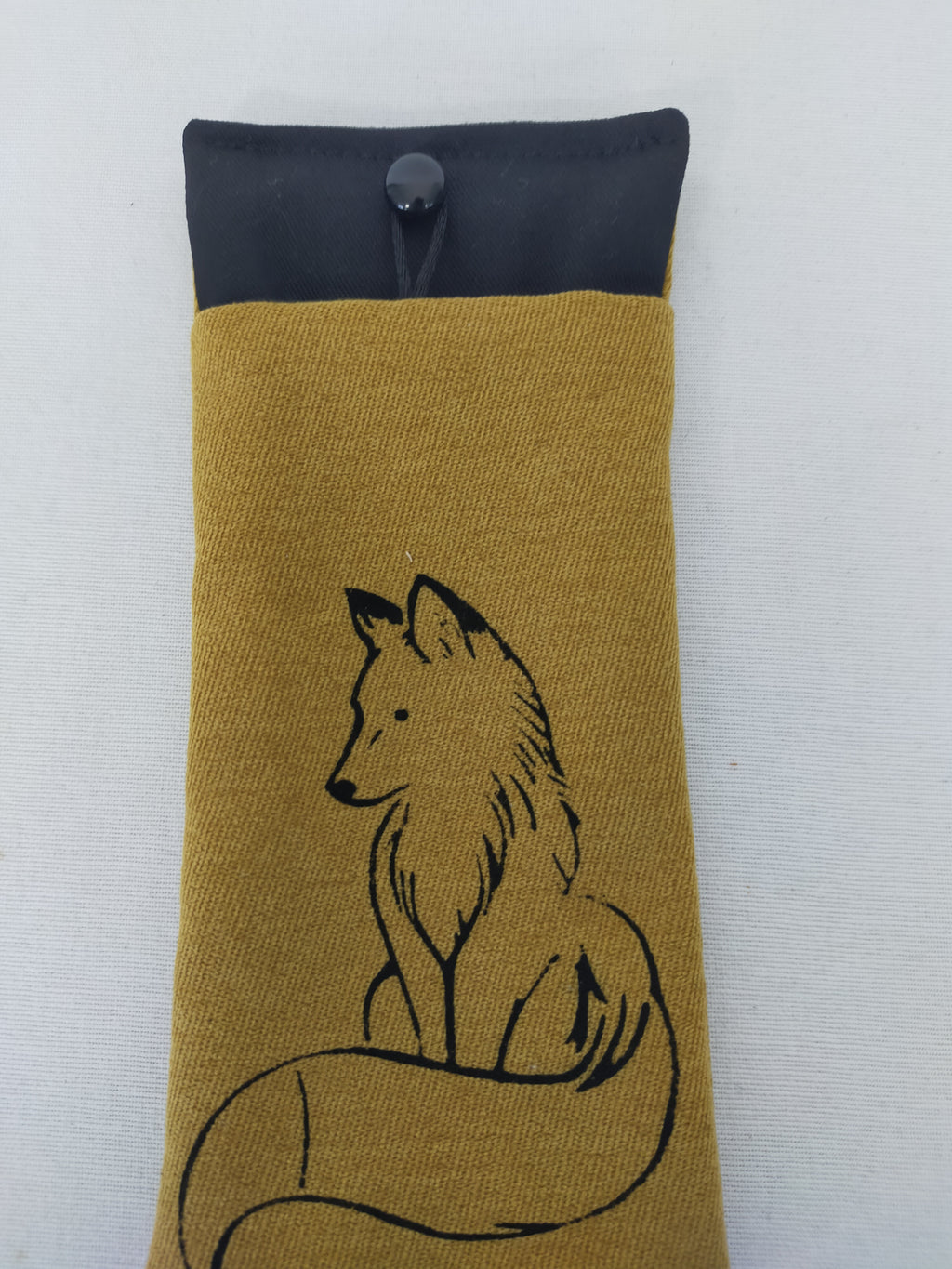 Pochette à lunette Passeur de temps moutarde