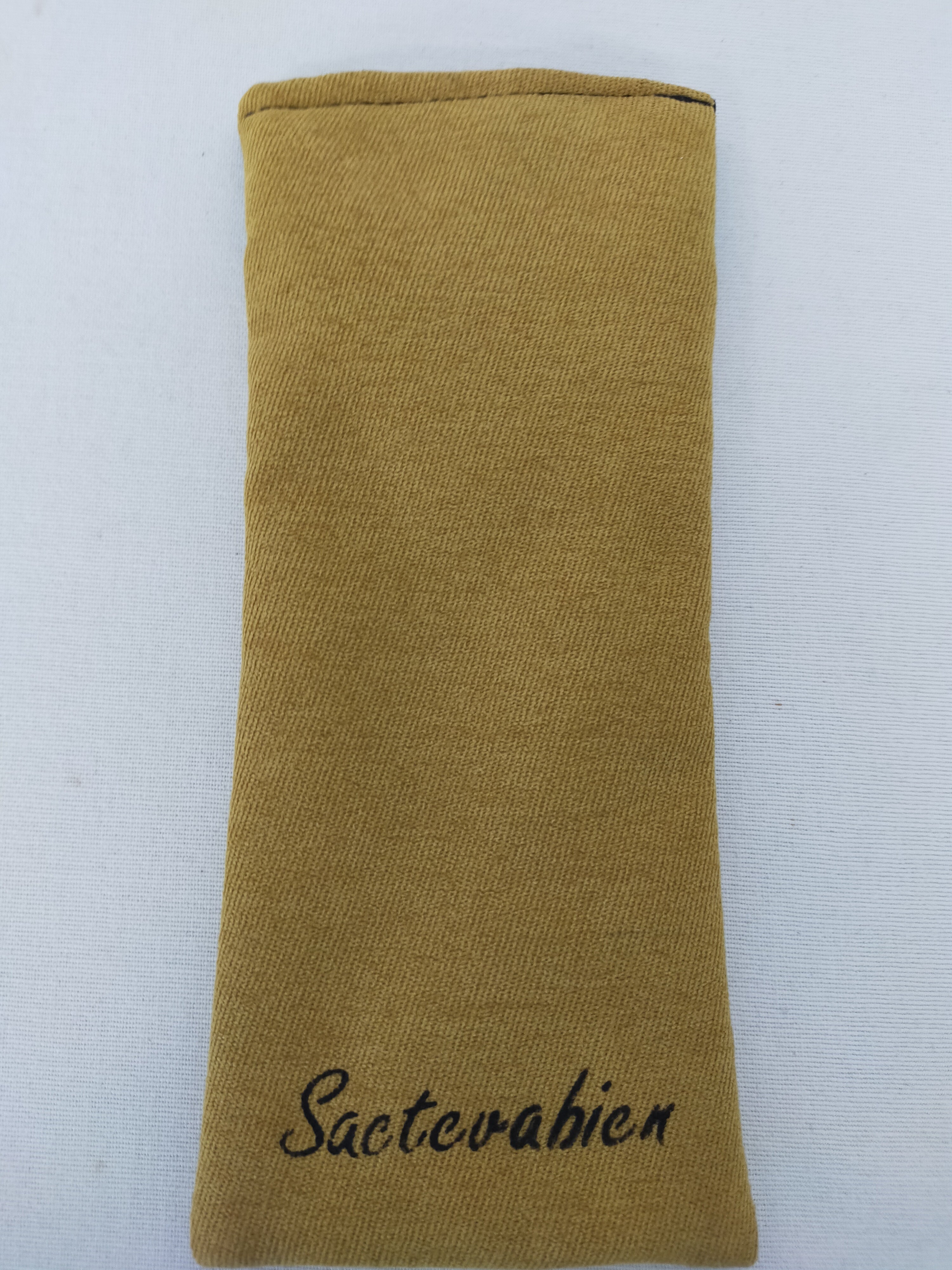 Pochette à lunette Passeur de temps moutarde