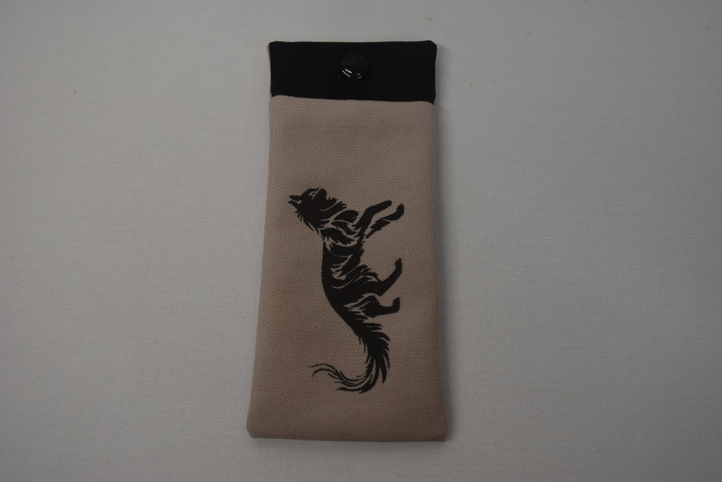 Pochette à lunette Chat Lucifer ficelle