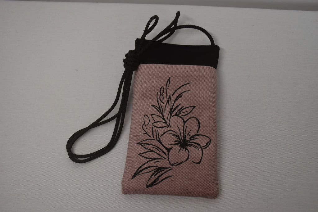 Pochette Portable Bandoulière Eclat de Cerisier Vieux rose