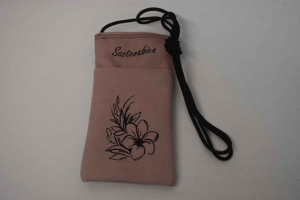Pochette Portable Bandoulière Eclat de Cerisier Vieux rose