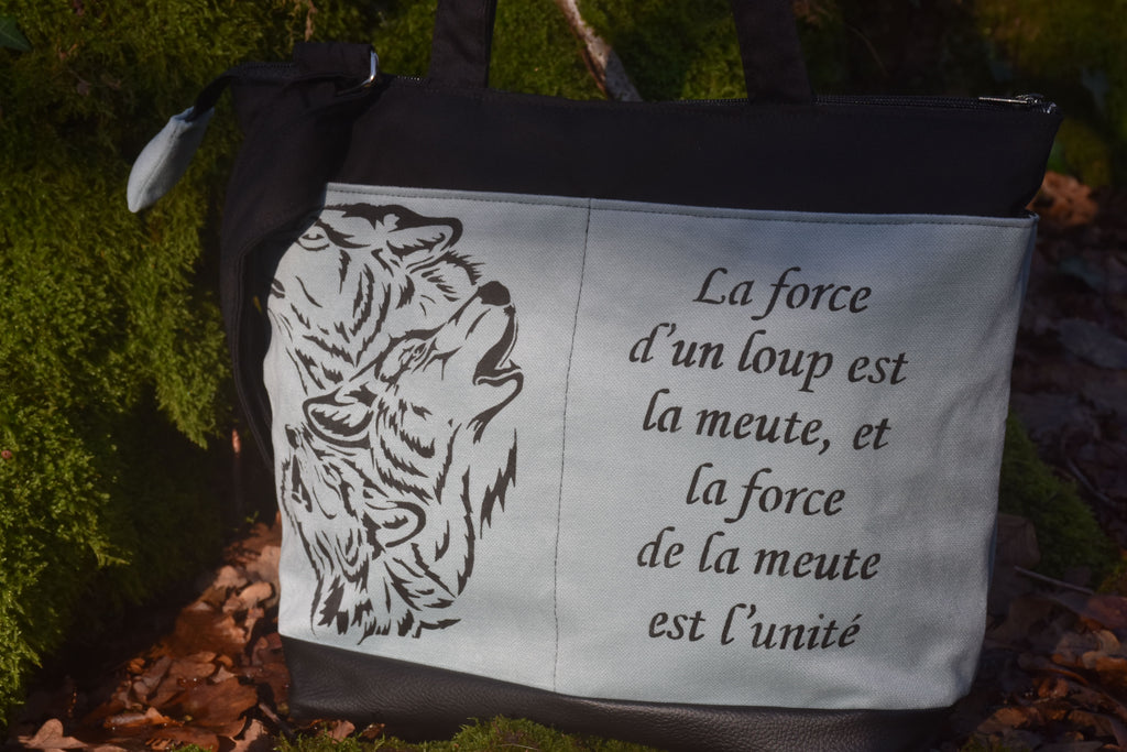 Sac Cabas Banboulière Meute de Loup