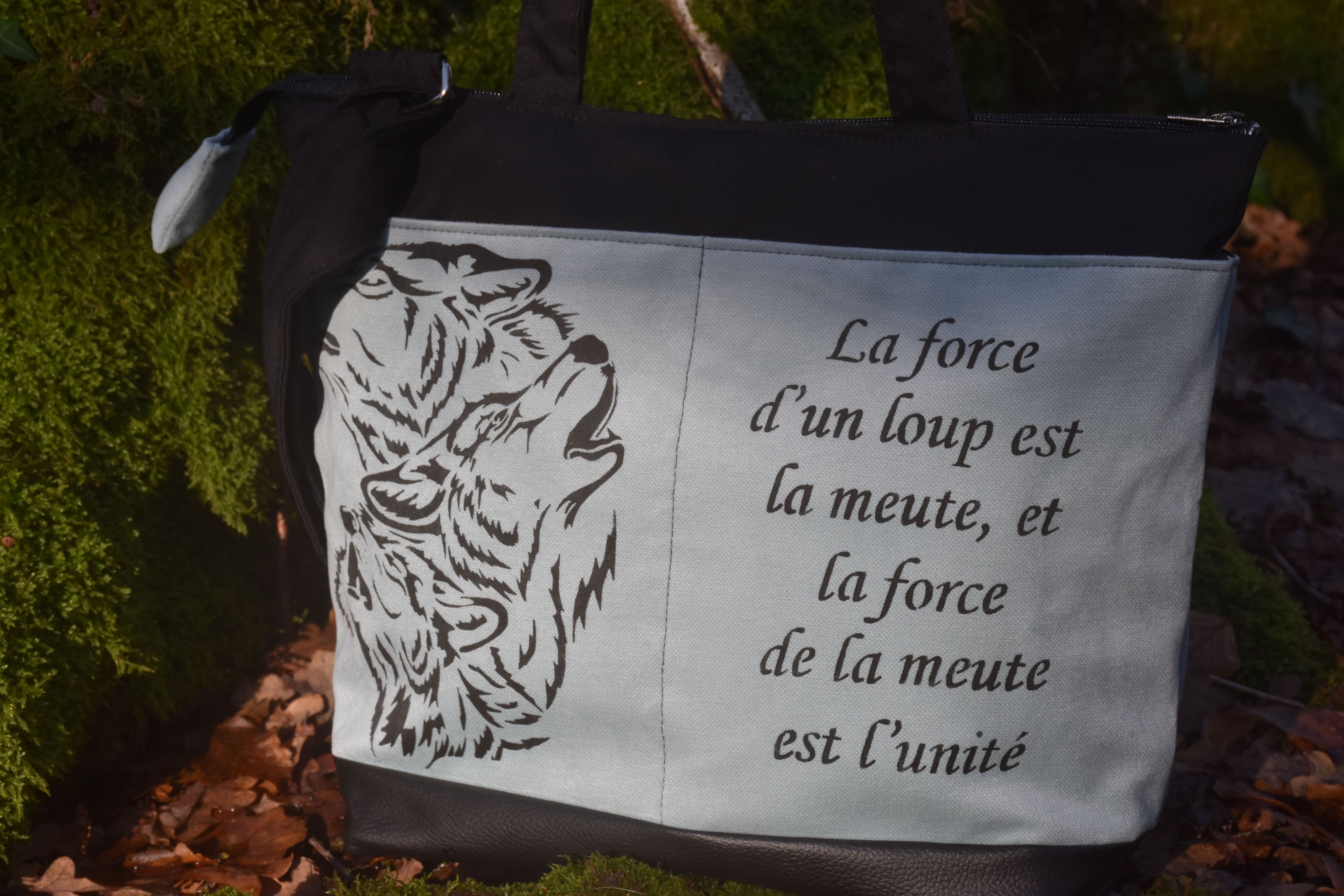 Sac Cabas Banboulière Meute de Loup