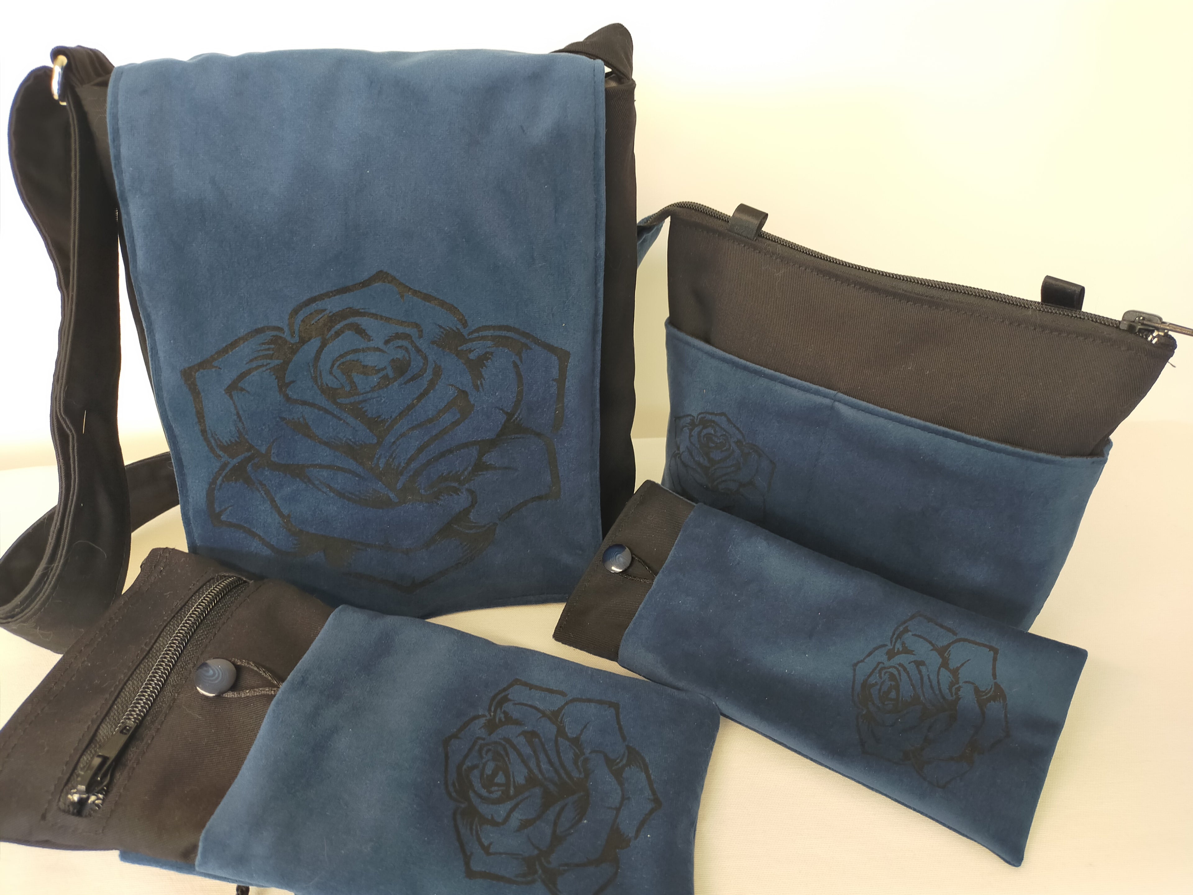 Trousse mini organisateur dessin Rose Ado